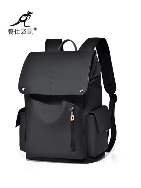 Jishi kangaroo business backpack men's large capacity backpack three-dimensional stylish computer bag student schoolbag