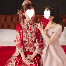 秀禾服春季新娘龍鳳褂2022年新款結婚中式嫁衣婚紗敬酒服高端顯瘦