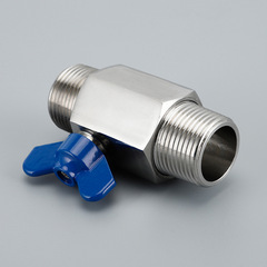 Manufacturer's sales stainless steel butterfly handle mini ball valve 304/316 manual ball valve polished stainless steel ball valve