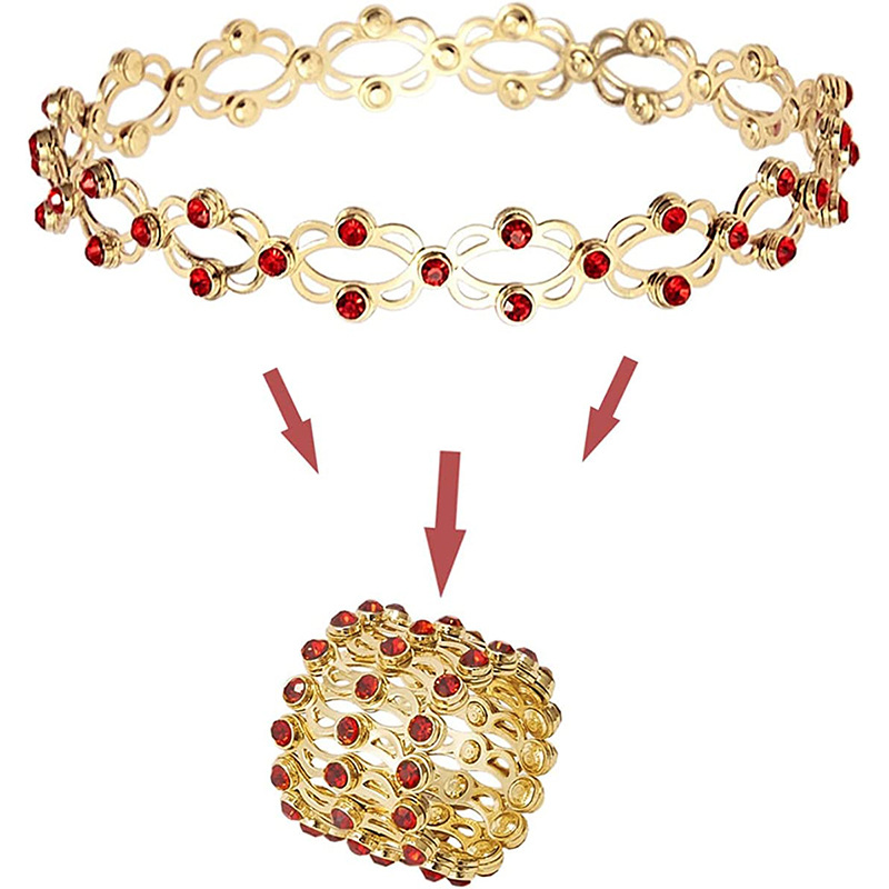 Fashion Geometric Copper Plating Rhinestones Rings