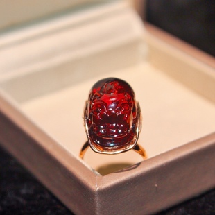 Natural Blood Purple Pi Xiu Seiko S925 Sterling Silver Ring Water Purification Quality Carving Exquisite Full Mellow Net Weight About 8g