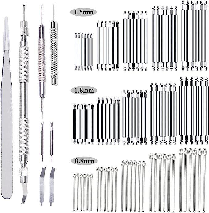 修表工具 98pc手表工具套装 98件表带工具 98合1表带生耳表轴组合