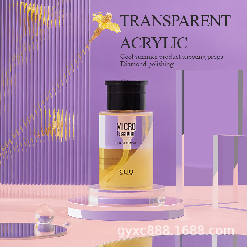 Acrílico transparente fotografía props venta al por mayor belleza decoración cosméticos fotografía joyería reloj tiro