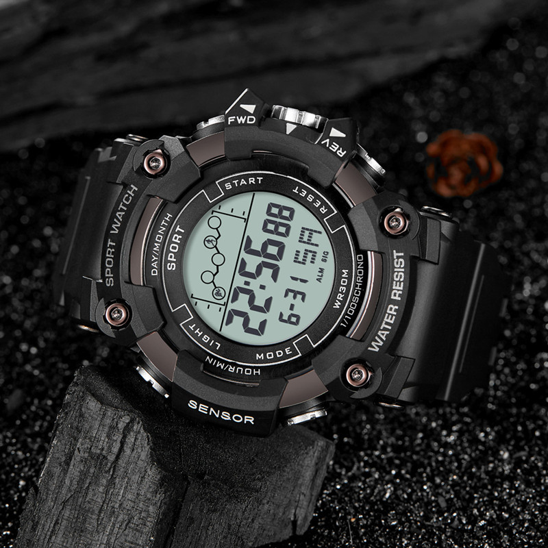 2023 nueva moda multi-función de reloj de los hombres Venta caliente estudiante impermeable deportes de negocios reloj electrónico