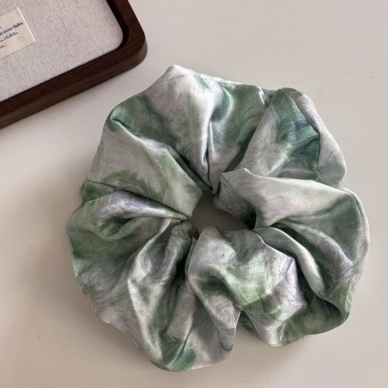 56＃油画缎面发圈-绿色