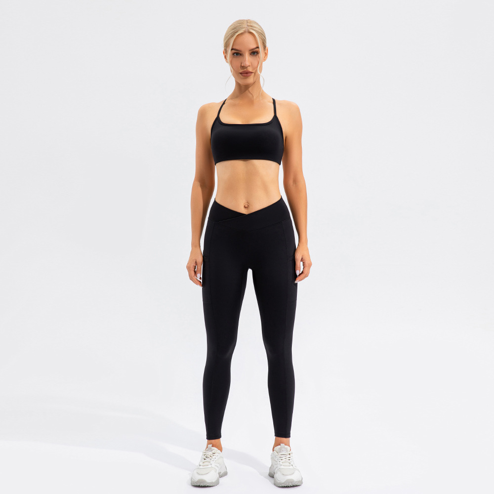 Europea y América Lulu yoga ropa traje femenino correr deportes fitness BRA alto sentido de la nueva ropa secado rápido traje moda