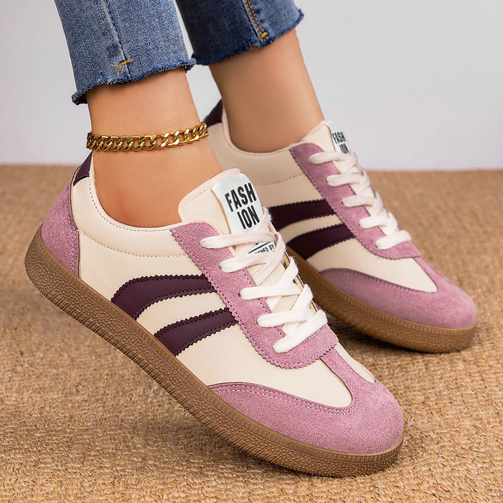 Zapatos de primavera de comercio exterior transfronterizo zapatos de mujer de suela suave ligera zapatos de entrenamiento alemán zapatos de mujer de altura ancha zapatos casuales de mujer