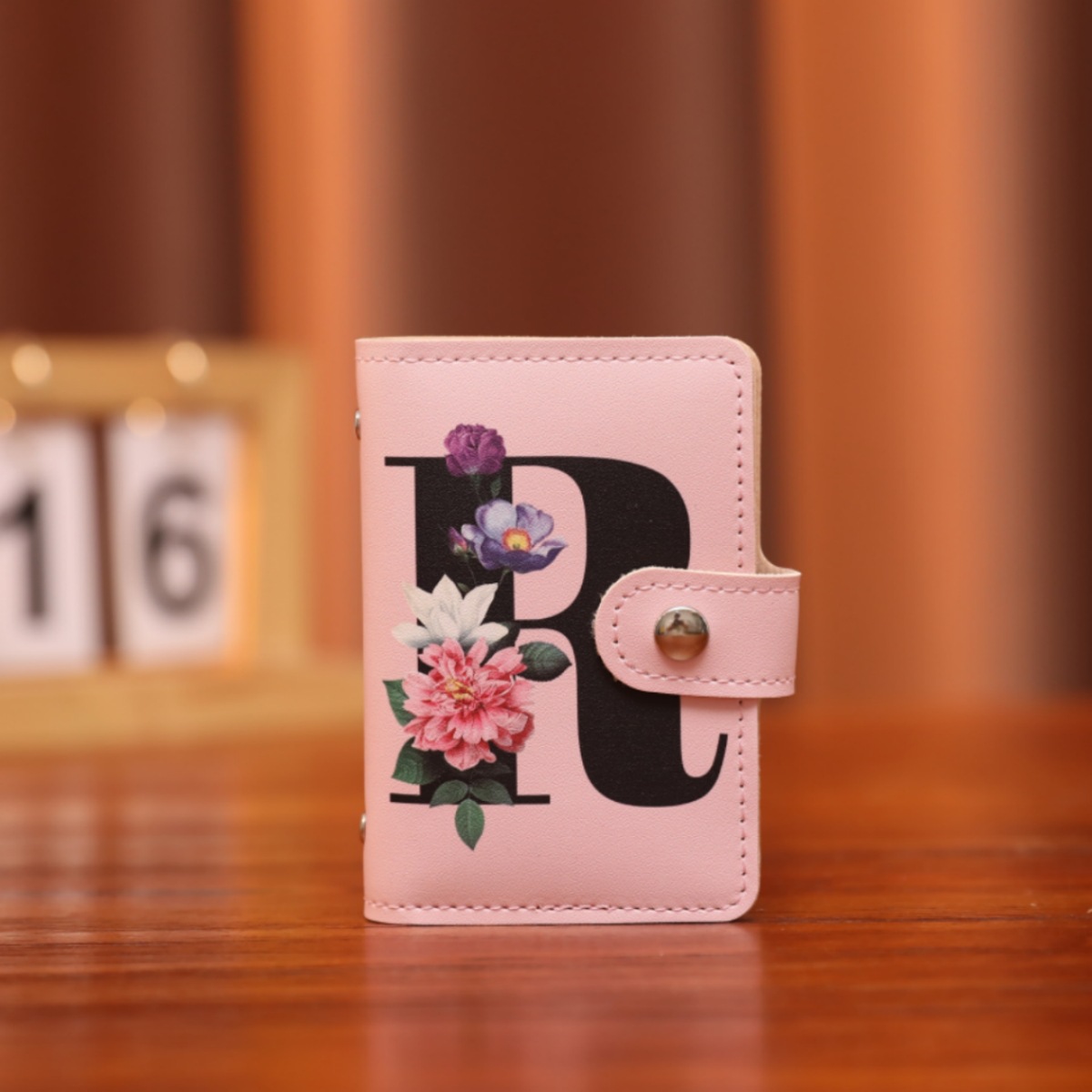 Nuevo elemento alfabético impreso pequeño paquete de tarjetas múltiples tarjeta de banco conjunto de tarjetas paquete de identificación carpeta de tarjetas simple almacenamiento de licencia de conducir