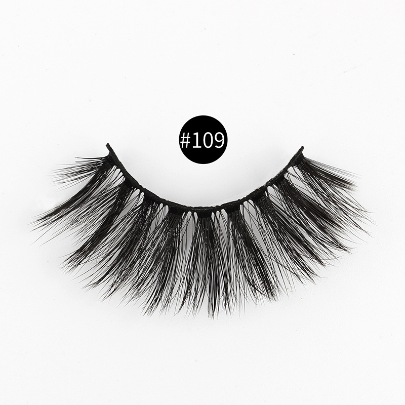 Natural Thick Three Dimensional Artificial Mink Hair False Eyelashes display picture 5