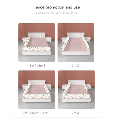 Bed fence, baby anti-fall protection fence, children's soft bag baffle, sleeping anti-collision bed fence, baby crib protection fence