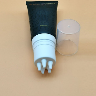 50-150ml Cosmetic Soft Tube Five Comb Teeth Scalp Conditioner Soft Tube Silicone Scalp Care Cosmetic Packaging Material