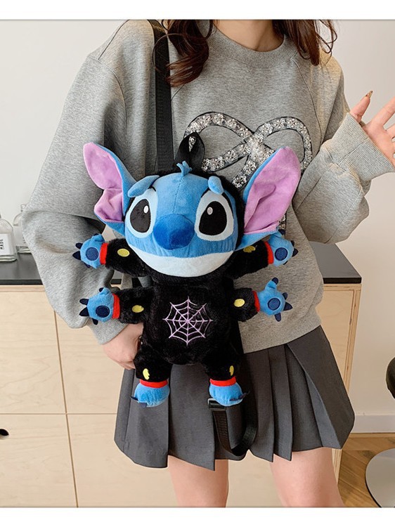 One-Piece Drop-Shipping Cinnamoroll Plush Cartoon Backpack for Girls, Cute Kuromi Shoulder Crossbody Bag, Parent-Child Gift