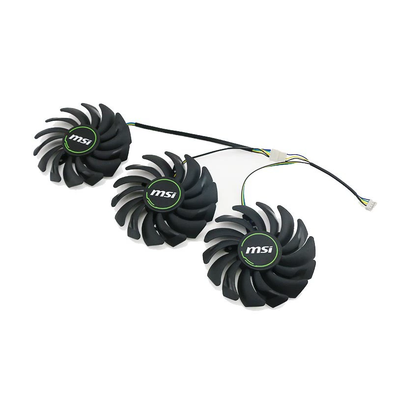 Кулер для видеокарты, совместим с MSI GTX 1070/1080 DUKE 8G Dark Dragon, три вентилятора PLD09210