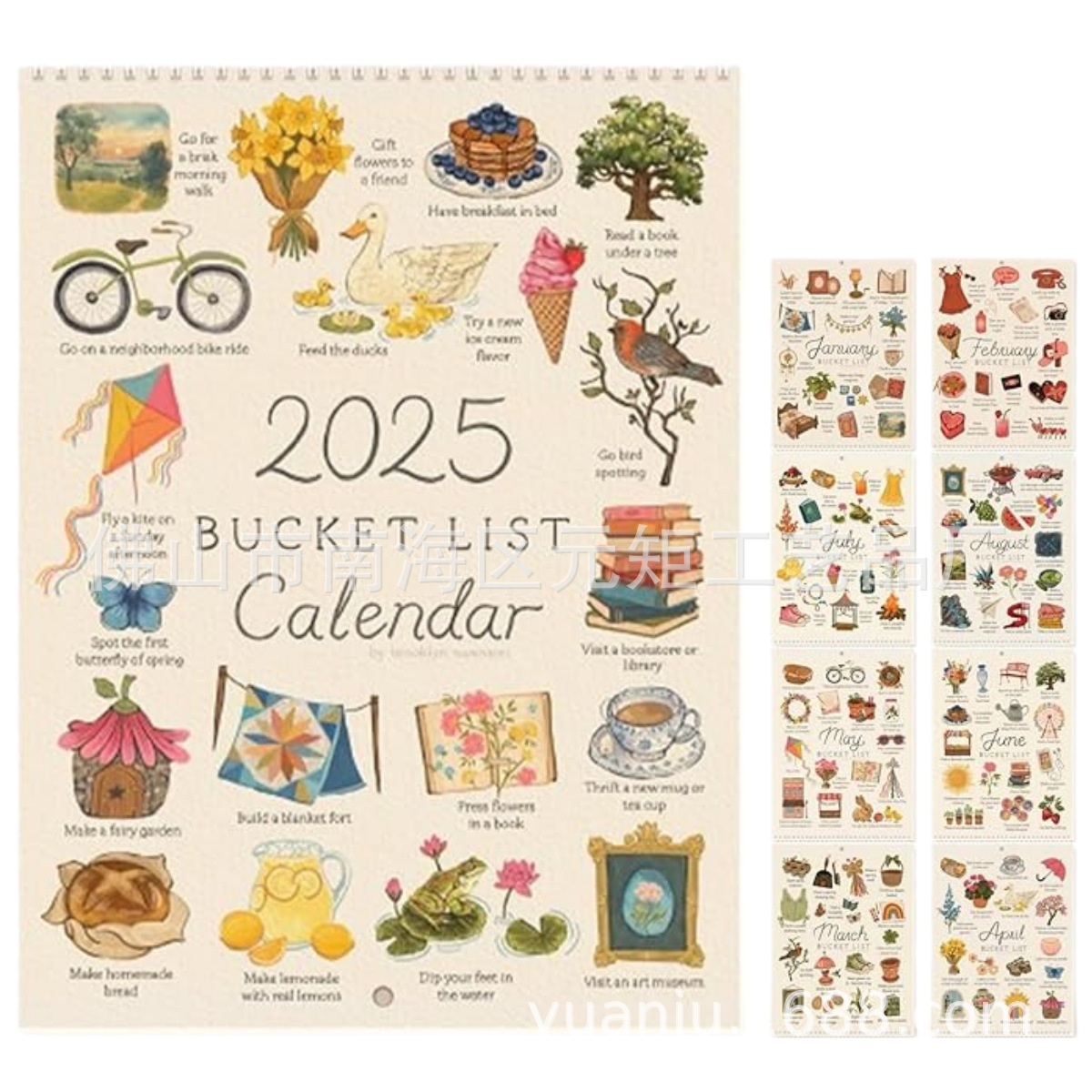 现货PREORDER 2025 Bucket List Calendar预订 2025 年愿望清单日