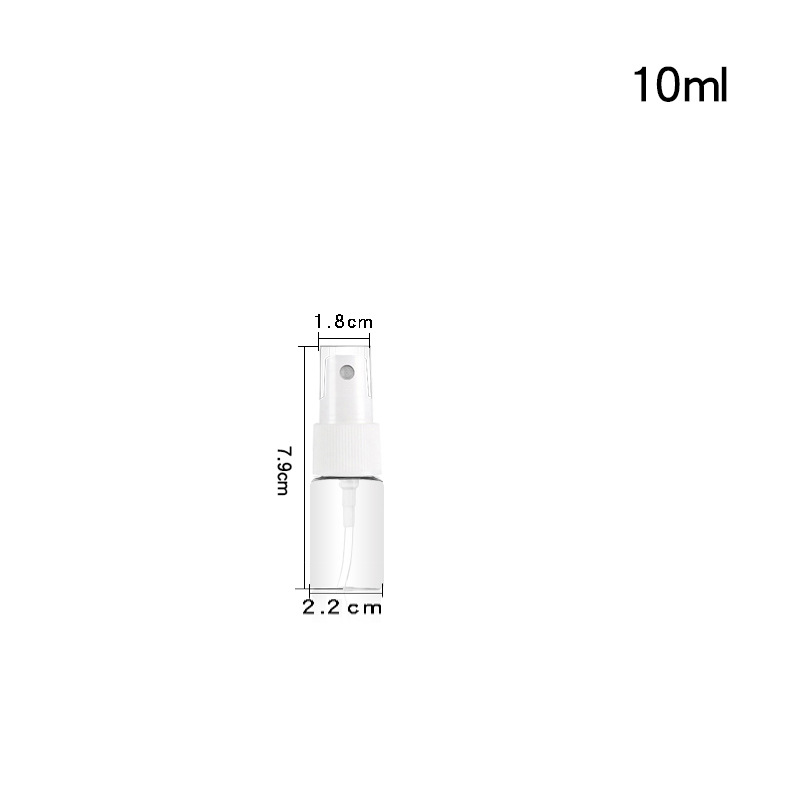 Botellas vacías en stock de 30ml, 50ml y 100ml, botellas de spray con pulverización fina lateral, botellas de plástico hidratantes recargables, botellas de spray.