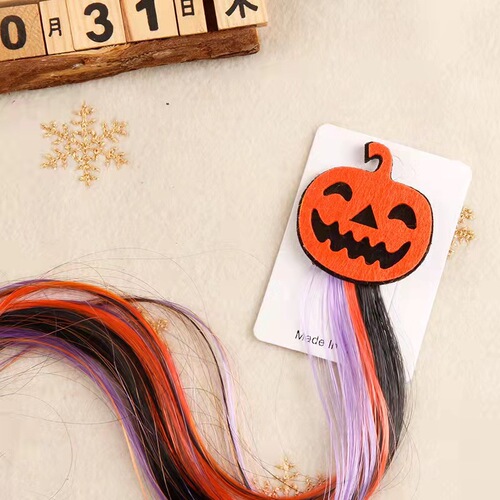 Cross-border Halloween floating hair hair clips for children and adults Halloween headwear bat wig cosplay decorative hair accessories