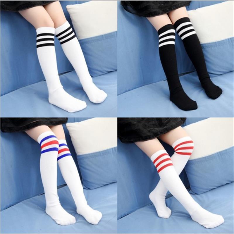 Performance Mid-Calf Socks, Kidsren's Football Socks, Stripesd Socks, Student Cheerleading Performance Socks, Long Socks, Dance Socks, School Uniform Socks