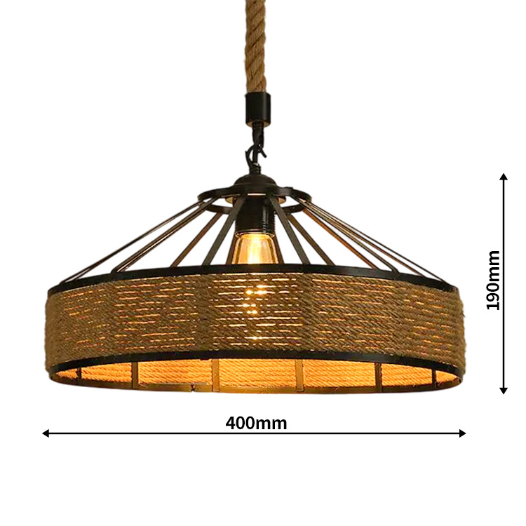 Tienda de ropa retro de campo estadounidense transfronteriza, restaurante creativo, cibercafé, bar, candelabro de cuerda de yurta