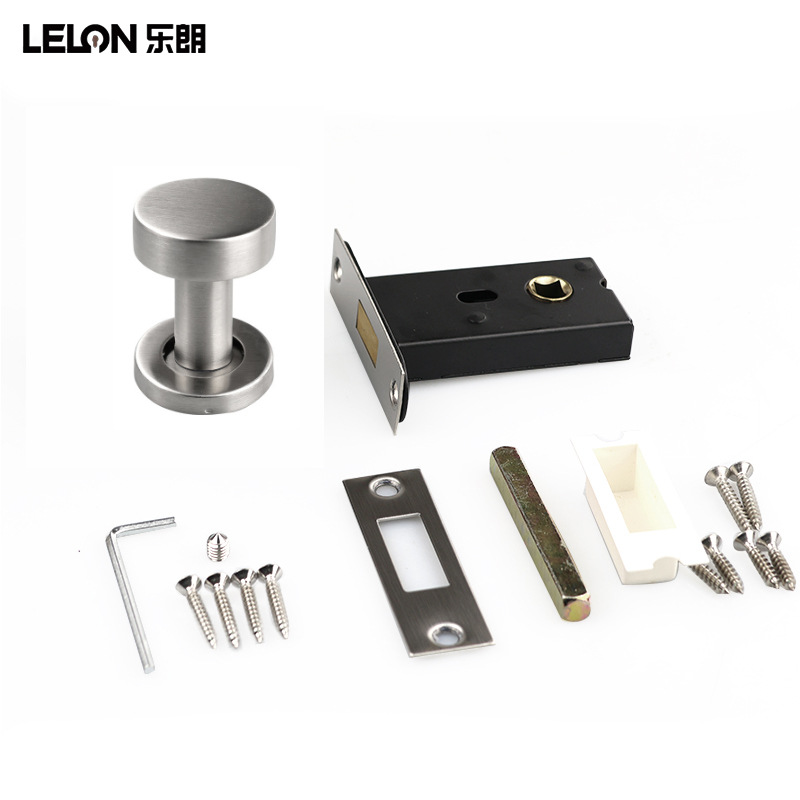 Personalizado 304 acero inoxidable redondo unilateral cerradura de puerta invisible sin llave unilateral cerradura puerta de madera dormitorio oculta cerradura de puerta oculta