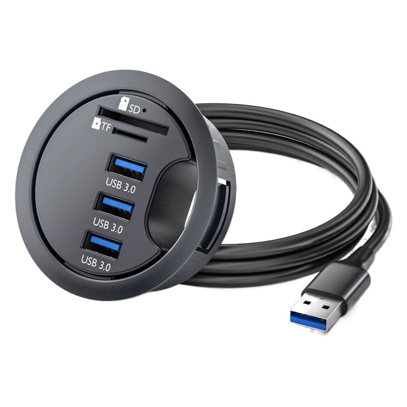 USB3.0 док-станция стол отверстие usb hub док-станция компьютер SD/TF Card Reader концентратор