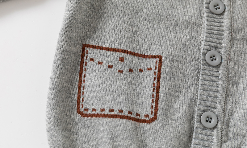 Jungen Strickjacke Für Herbst Und Winter Baumwolle Gestrickt_voghion.com
