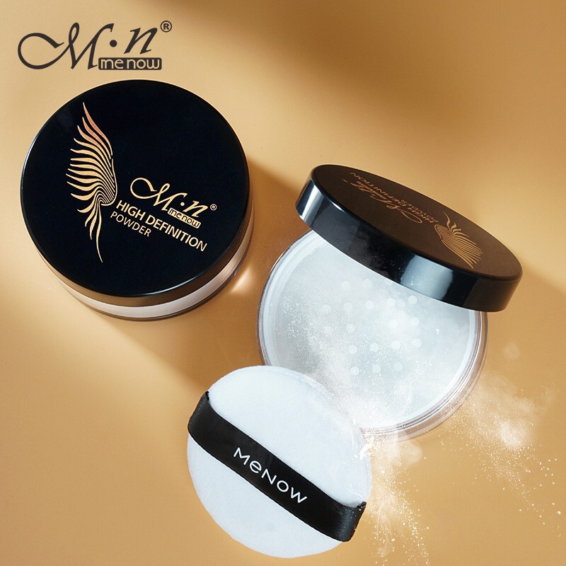 MENOW Powder Air Honey Powder Setting Powder Rejuvenating chi Makeup Not Easy to Remove Makeup Loose Powder with PuFF F689