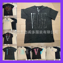VLONE短袖男士T恤王一博同款oversize男女情侣外贸联名大V夏季