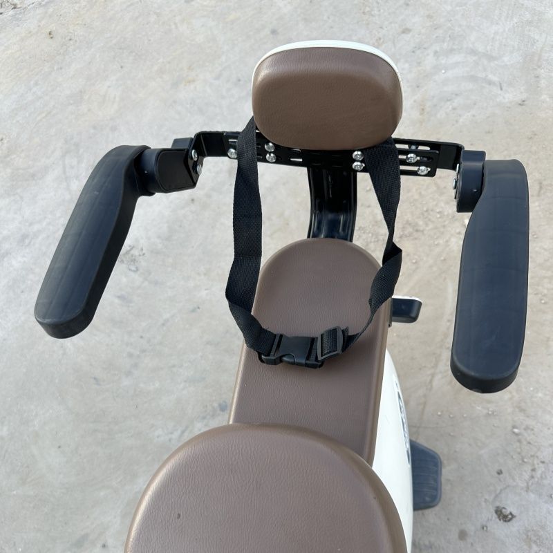 Rotatable Scooter with Guardrail, Electric Vehicle Rear Child Seat, Battery Vehicle Anti-Fall Folding Armrest