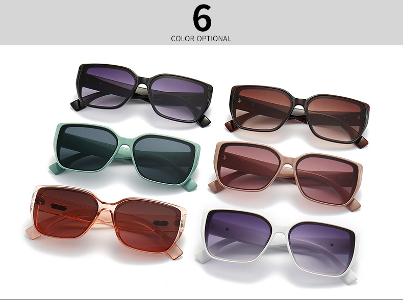 2023 foreign trade cross border metal accessories square frame sunglasses for men European and American street style sunglasses for women wholesale 9120_voghion.com