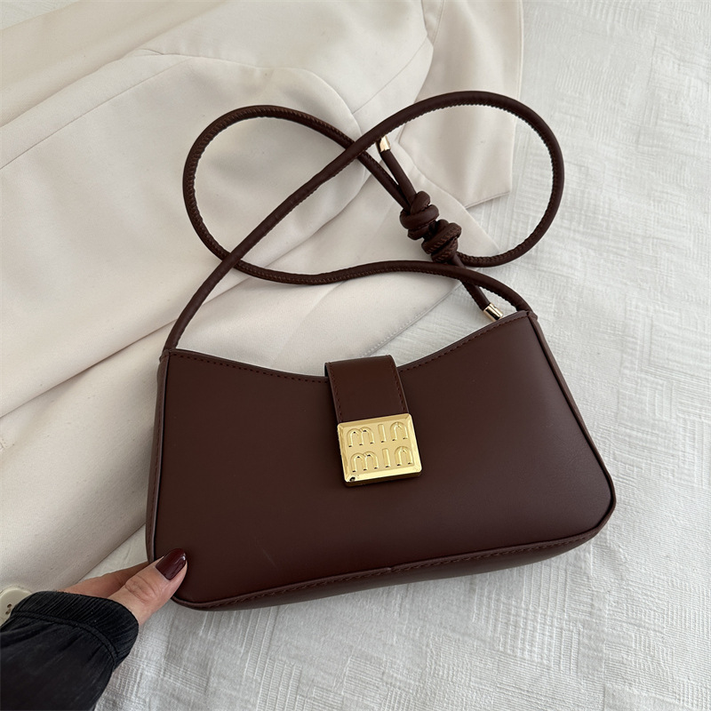 Bolsas debajo de las axilas 2025, otoño y invierno, nueva media luna, bolsas de hombro de moda, nicho, bolsas de alta calidad, bolsas de mujer, bolsas de moda