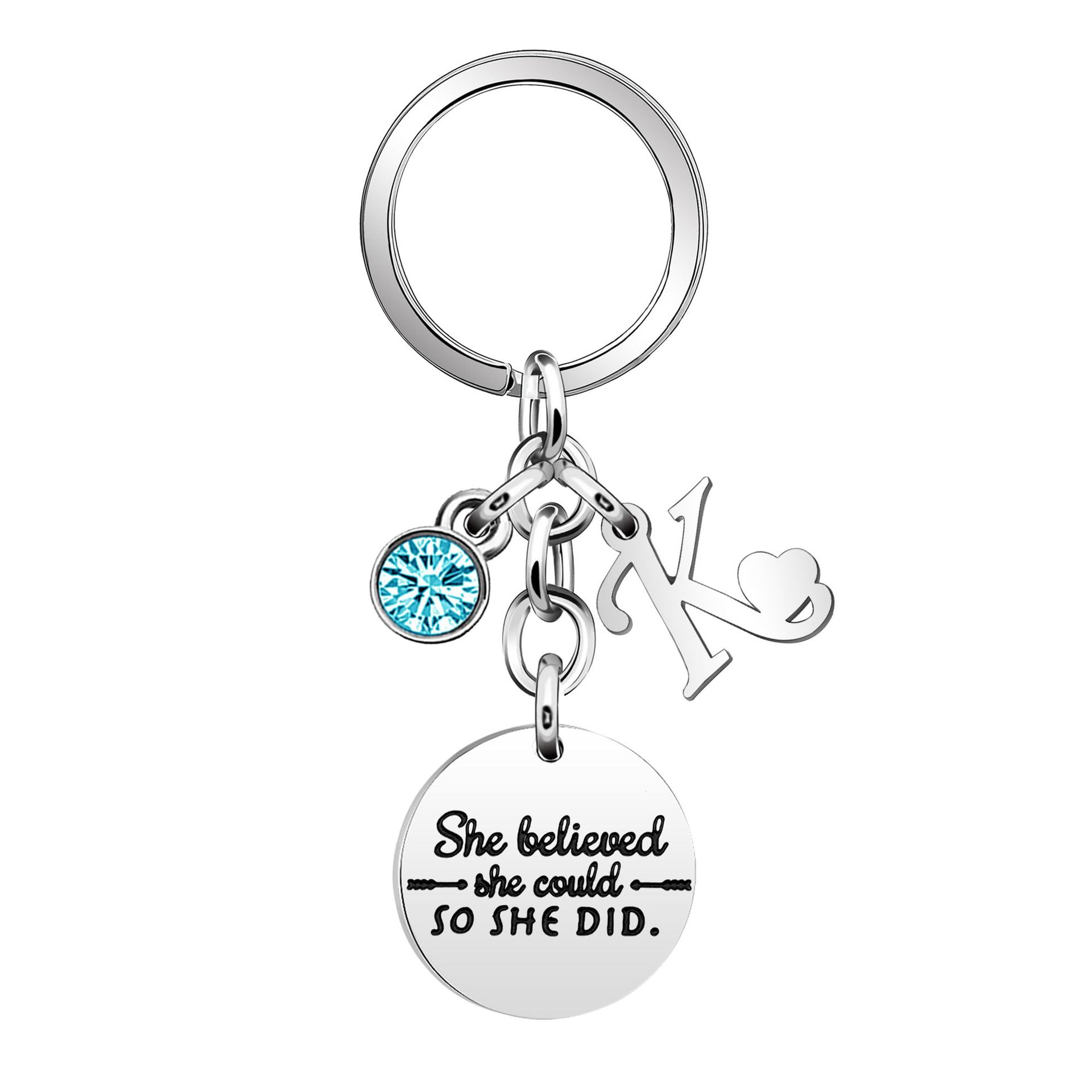 Keychain with letters, letter K
