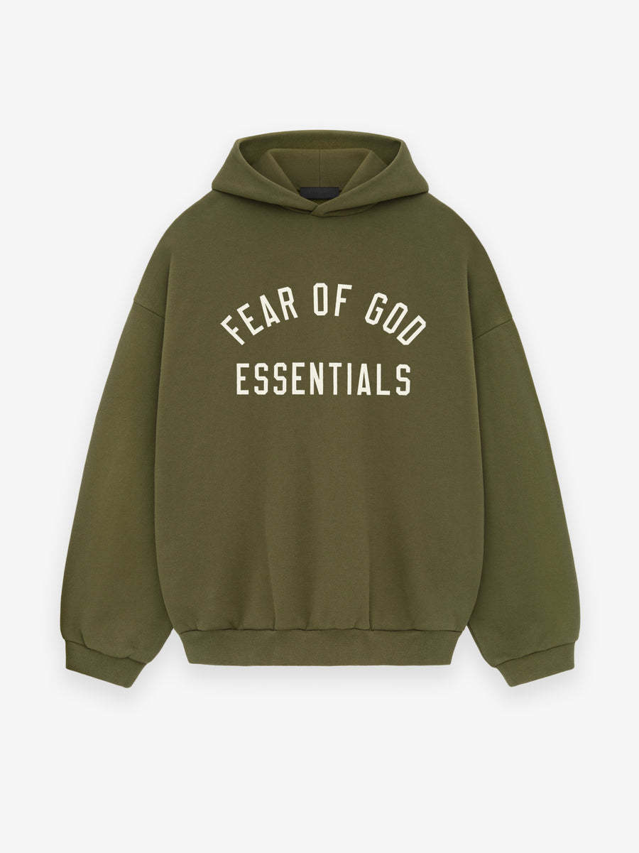 Fear of God Essentials Hoodie Arch Logo Olive