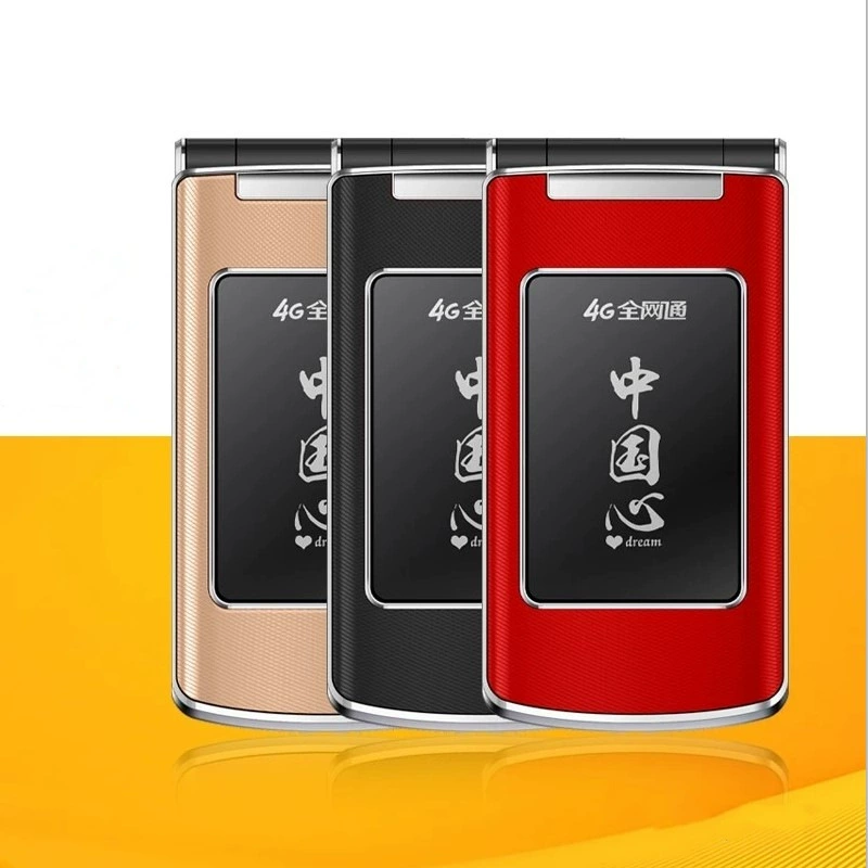 Folding mobile phone for elderly, 3 inch, support function for all network communication standards, 4G, 5G