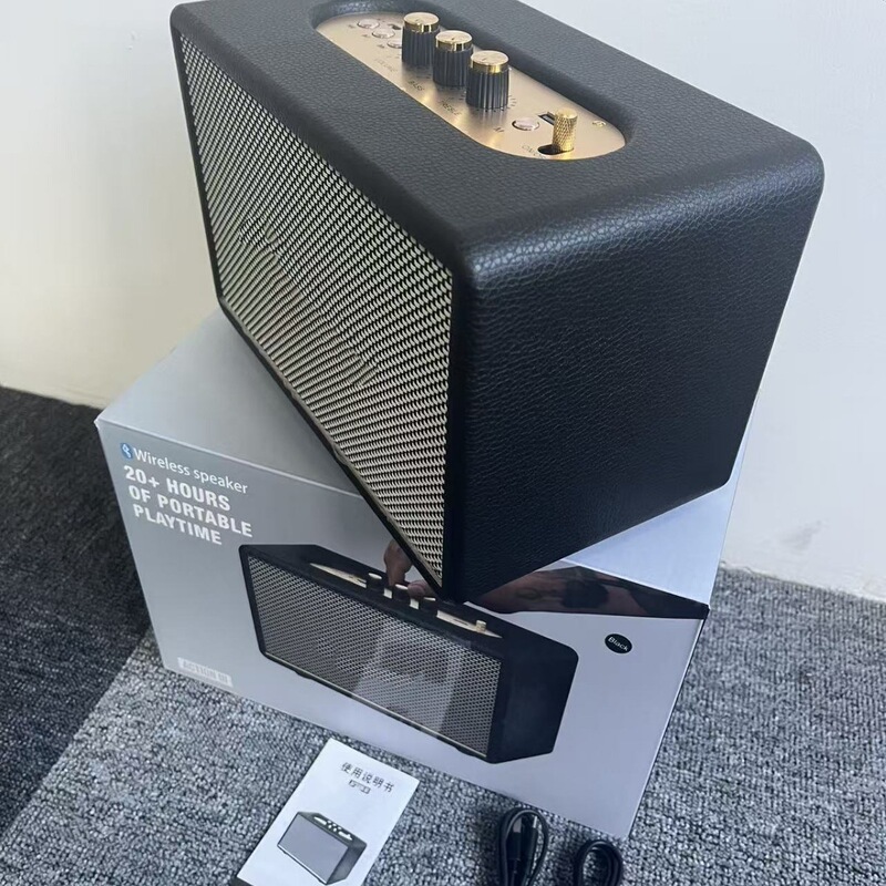 Cross-Border Applicable USB Card-Insertable Retro Marshall M22 Plastic Speaker with High Volume Wireless Bluetooth Stereo Speaker Cross-Border Applicable USB Card-Insertable Retro Marshall M22 Plastic Speaker with High Volume Wireless Bluetooth Stereo Speaker