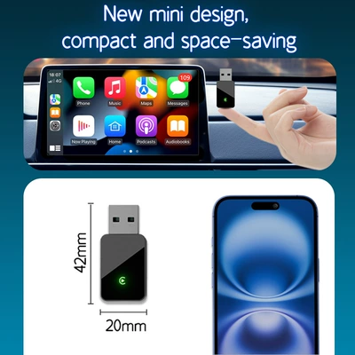 Wireless Carplay Box, Converts Wired: Simsiz CarPlay və Android Auto