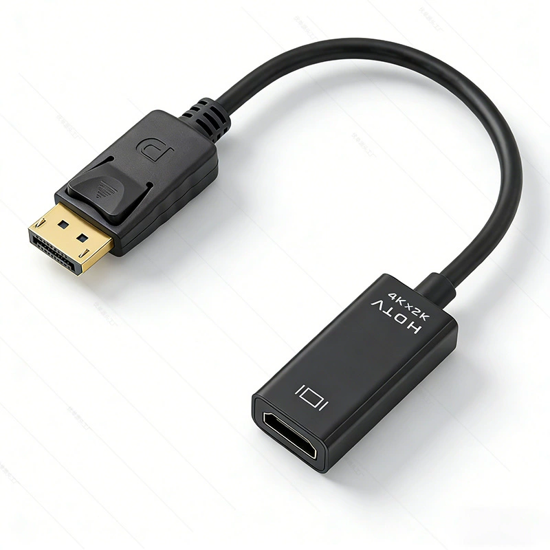 Кабель-переходник DP на HDMI, 4K высокое разрешение, кабель для компьютера, монитора ноутбука, крупный DP на HDMI