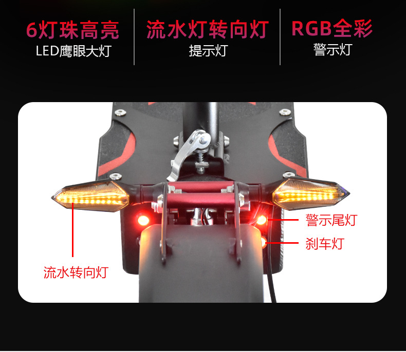 EU overseas warehouse BOYUEDA dual-drive electric scooter 52V/3200W foldable with mobile app for transportation