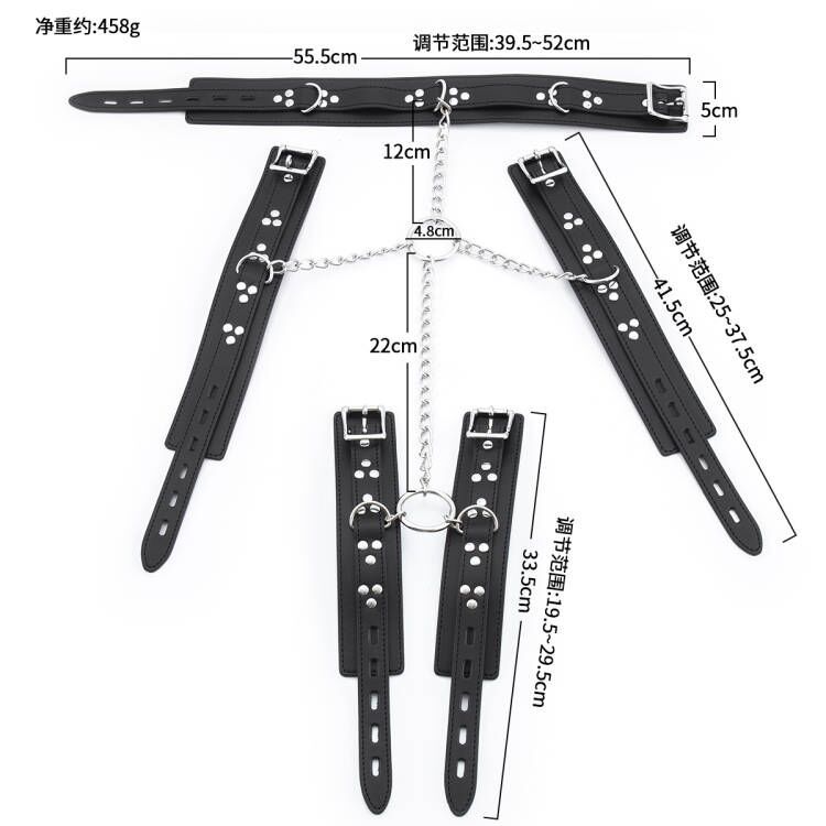 Fábrica tienda de artículos sexuales cuero bondage esposas de cuero sexuales ropa interior juguetes alternativos pareja coqueteando chaqueta de cuero