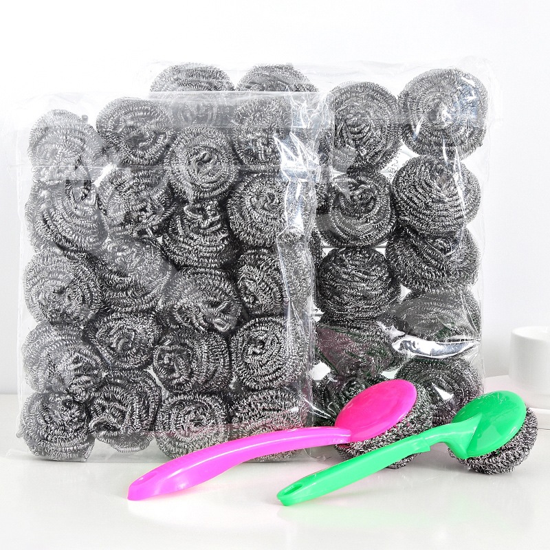 美弗邦不锈钢钢丝球厨房用品大号魔力擦刷锅神器手柄清洁球不掉丝