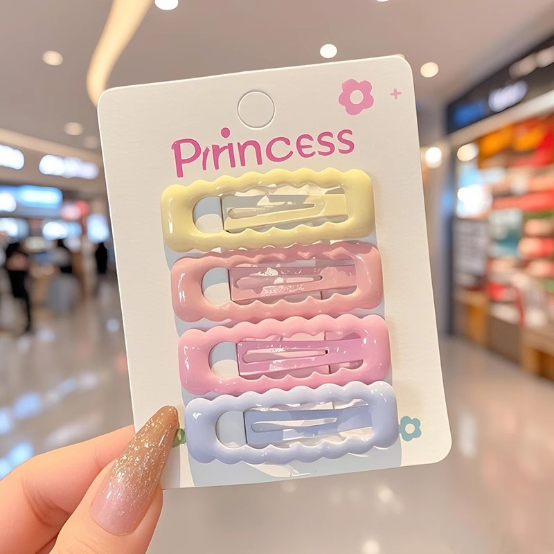 Estrellas para niños pinzas de cabello rosa pinzas de cabello de pentacos lindas bebés BB pinzas no dañan cabello niñas tocado al por mayor