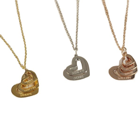 Collana a strati minimalista da donna con catene delicate gioielli_voghion.com
