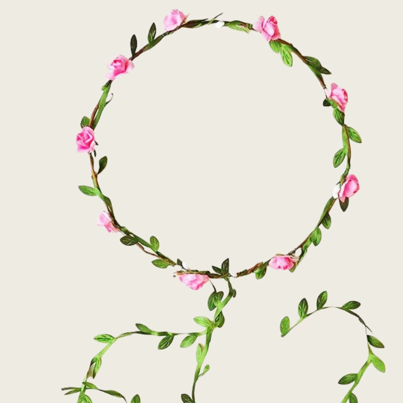 Трансграничные минималистские зеленые листья 9 бумажных гирлянд ювелирных головных украшений