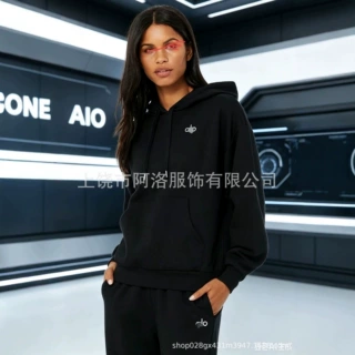 源头工厂新款男女式秋冬宽松休闲运动套装A10烫印logo平台直供货