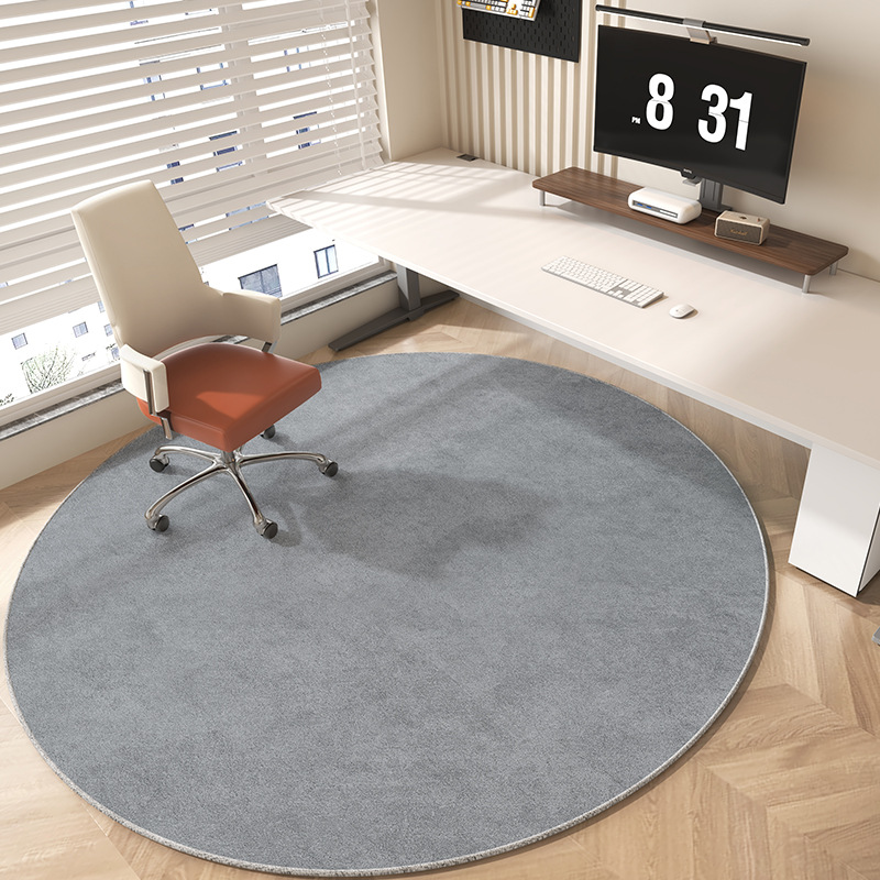 Alfombra redonda dormitorio silla de computadora estera sala de estar sofá perezoso giratorio estera de asiento