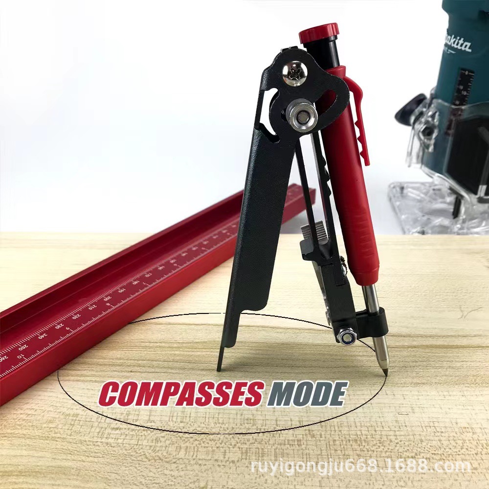 Woodworking pen shape taker graffiti line measurement tool circular planning line outline gauge profiling gauge shape taker tile compass 2