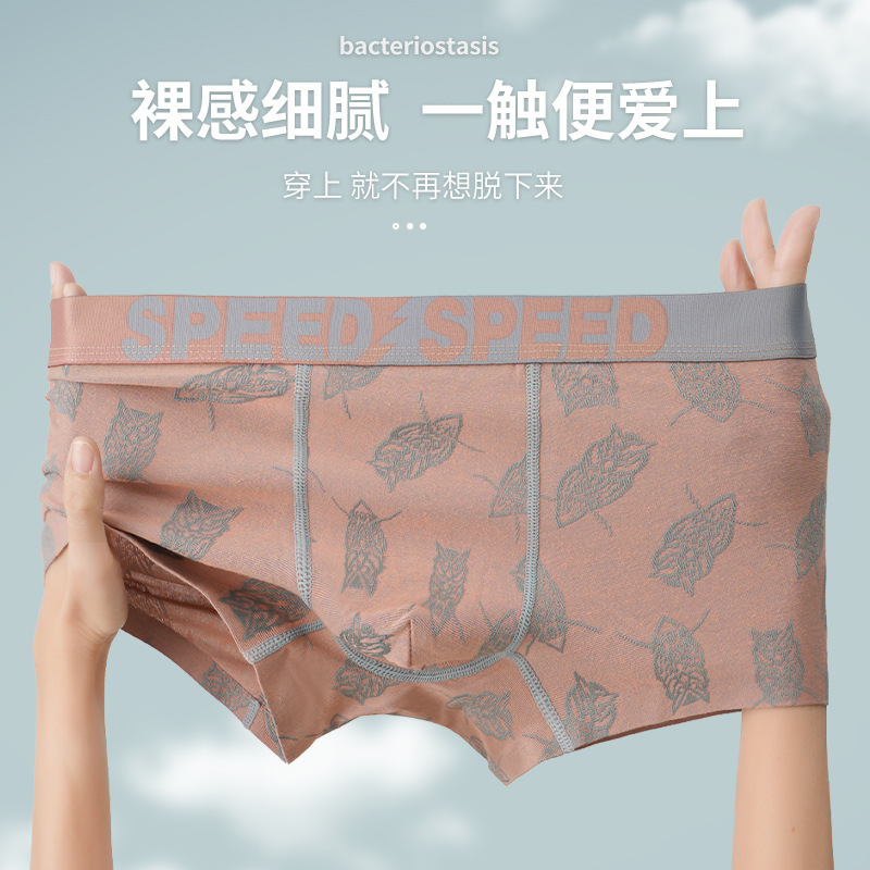 Dropshipping New Style Men's Cotton Underwear Wholesale, Comfortable and Breathable Boxer Briefs, High Quality