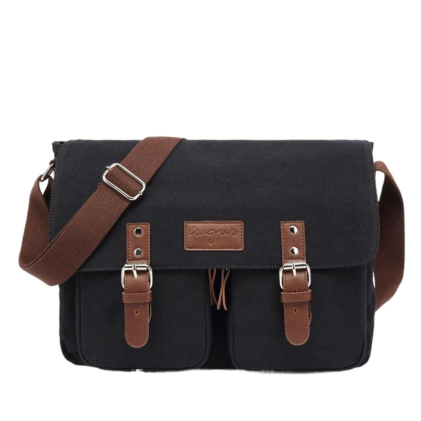Transfronteriza nueva bolsa de lona bolsa de hombro de los hombres bolsa de mensajero retro casual mensajero estudiante mochila unisex