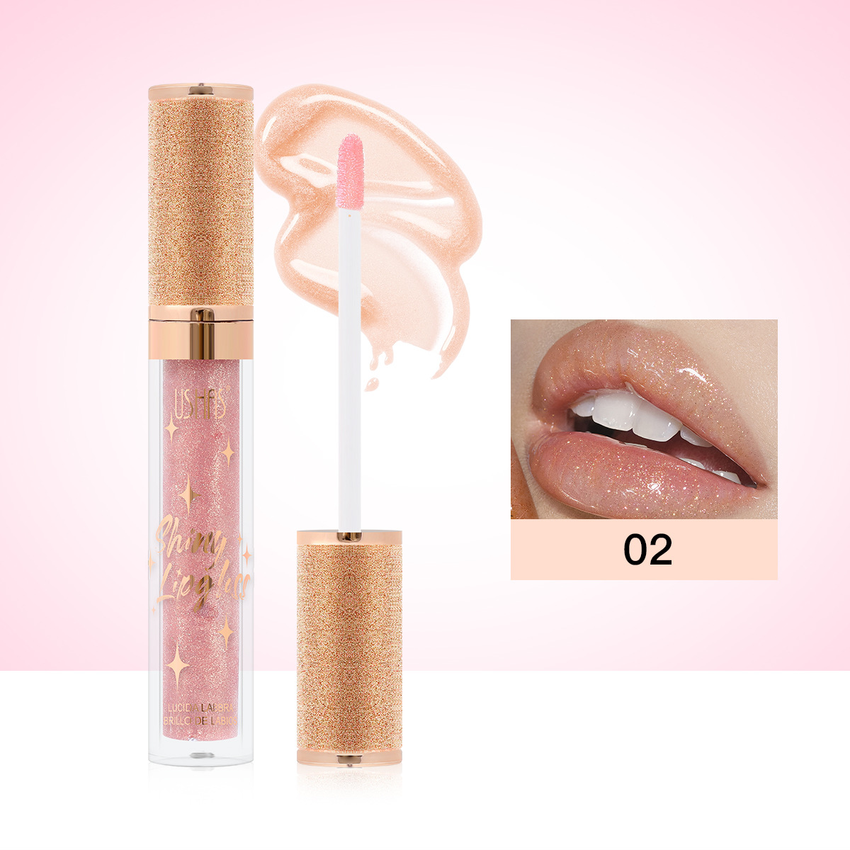 Brillo de labios transfronterizo explosivo de USHAS Amazon LG2582A image 8