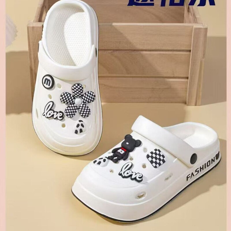 The Checkerboard and Cute Little Bears Are Crazy about the Trendy and Aesthetic Eva Material, Which Is Light, Soft and Comfortable, and Every Step Is Fashionable The Checkerboard and Cute Little Bears Are Crazy about the Trendy and Aesthetic Eva Material, Which Is Light, Soft and Comfortable, and Every Step Is Fashionable