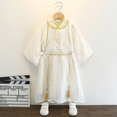 兒童漢服男童長衫春秋款超仙唐裝飄逸唐朝明制飛魚服小男孩演出服